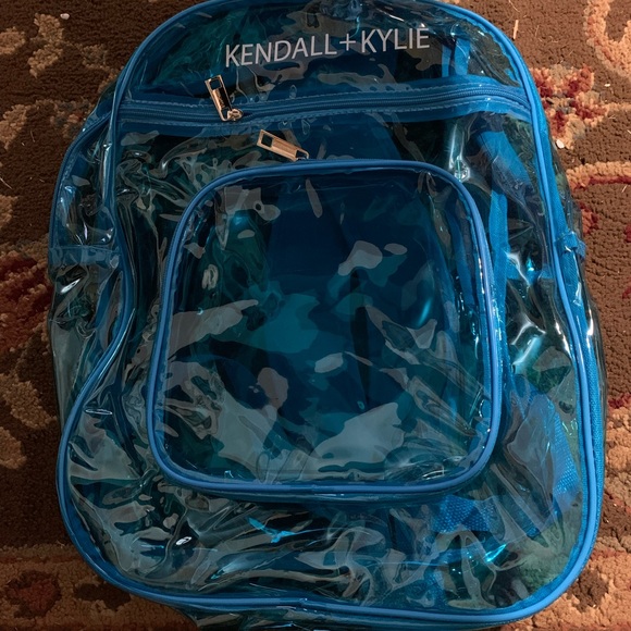 Kendall + Kylie  Clear Blue Backpack - Picture 1 of 3